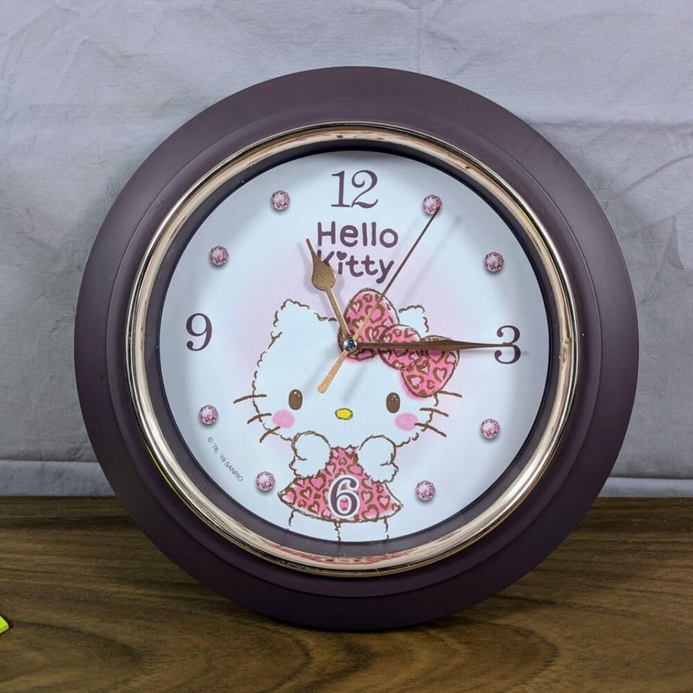 Hello Kitty Wall Clock – Sanrio Licensed (Works Perfectly)